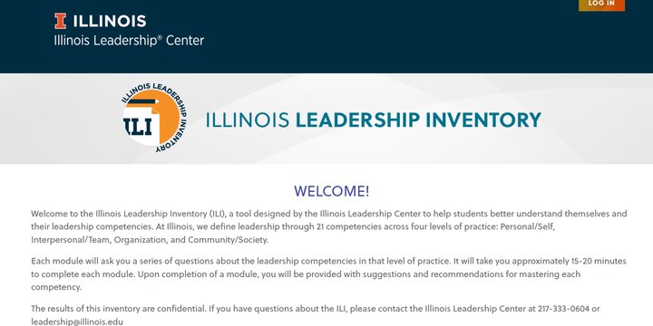 Illinois Leadership Inventory webpage